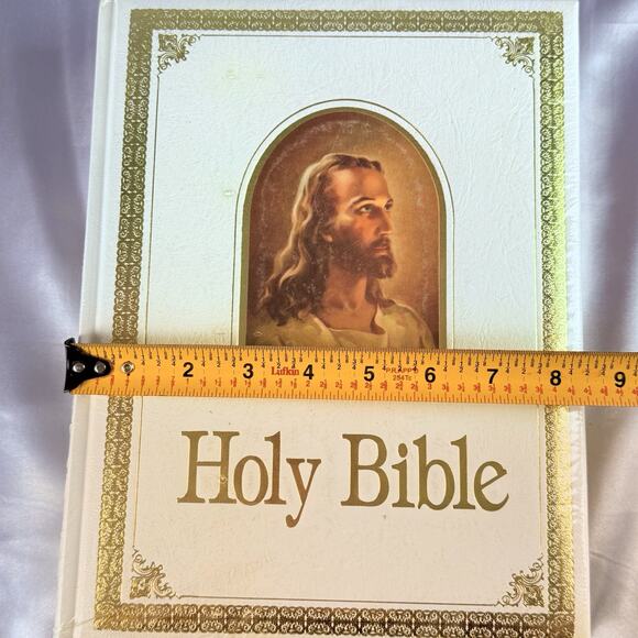 Vtg Bible King James Version Regency 700W Red Letter 1971 White Cover Sealed! - Picture 7 of 8